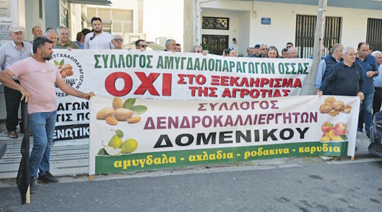 Κραυγή αγωνίας από τους αμυγδαλοπαραγωγούς Ελασσόνας