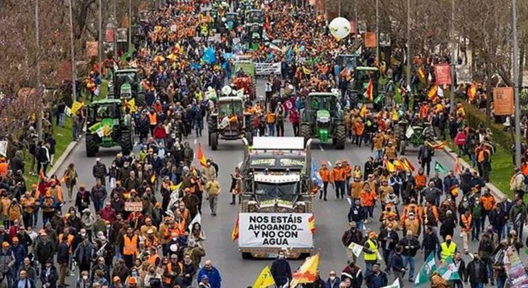 Ισπανία: Πάνω από 5.000 αγρότες στους δρόμους της Μαδρίτης κατά της Mercosur