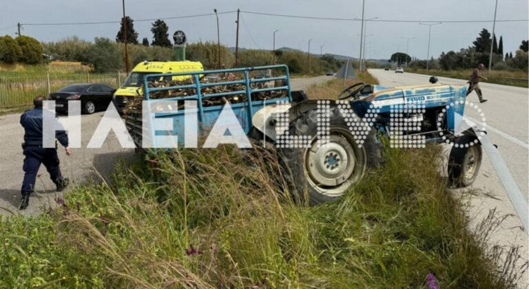 Πύργος Ηλείας: Αγρότης τραυματίστηκε από εκτροπή τρακτέρ