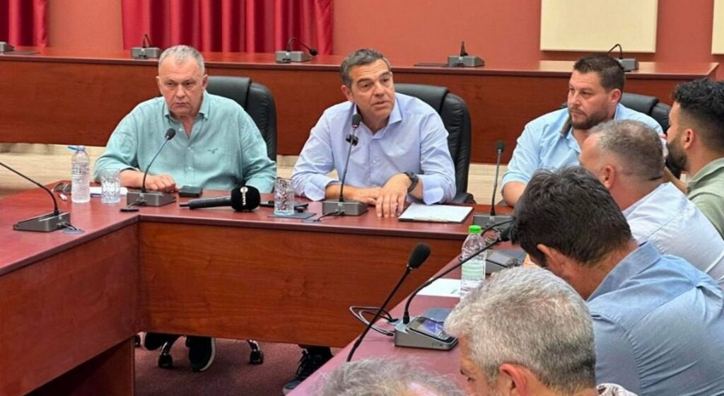 Επίσκεψη στη Λέσβο από Τσίπρα και Μόσχο – «Εθνικό ζήτημα η επιβίωση της κτηνοτρόφιας», είπε ο αρχηγός της ΕΛ.Α.Σ.